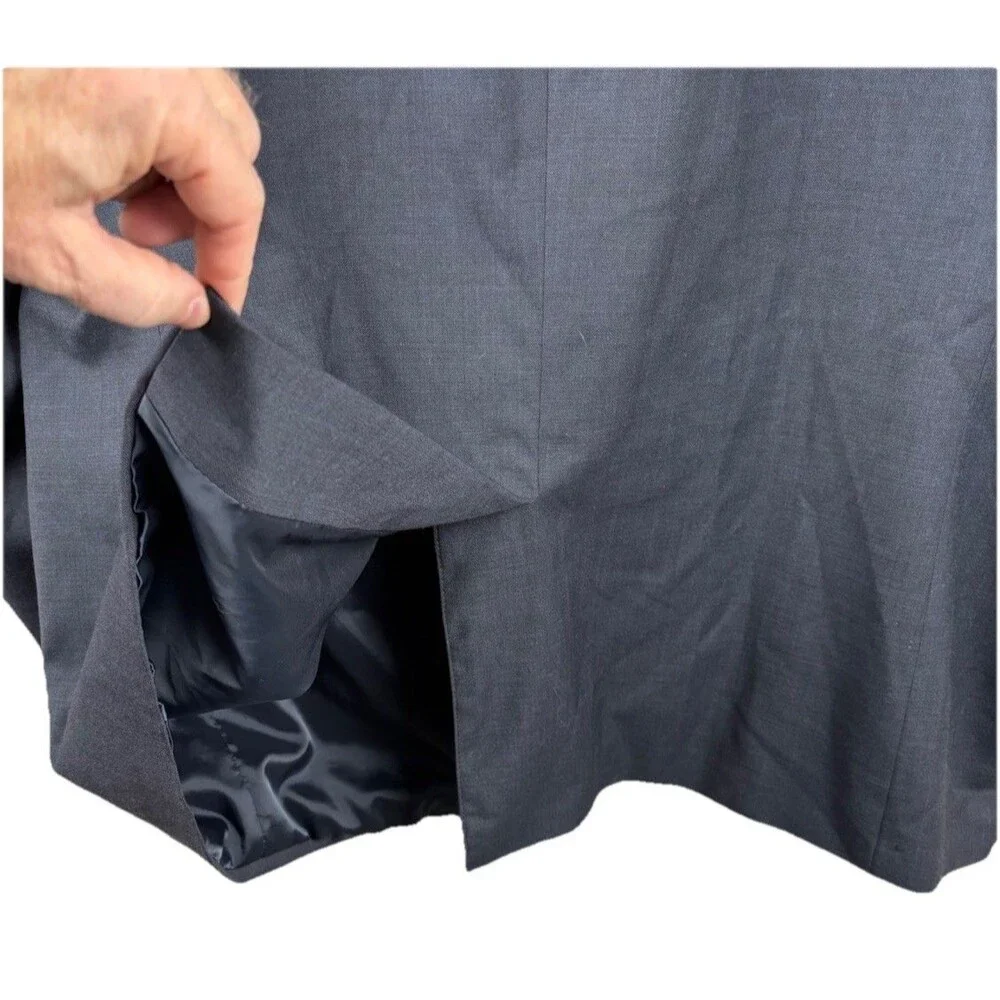 Chaps 50R Blazer Mens Wool Blend Sport Coat Jacket Classic Blue